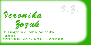 veronika zozuk business card